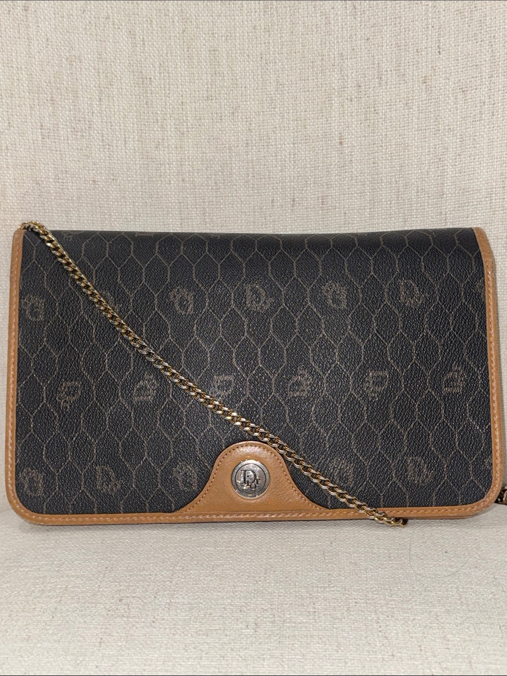 Dior Honeycomb Pattern Vintage Crossbody Bag